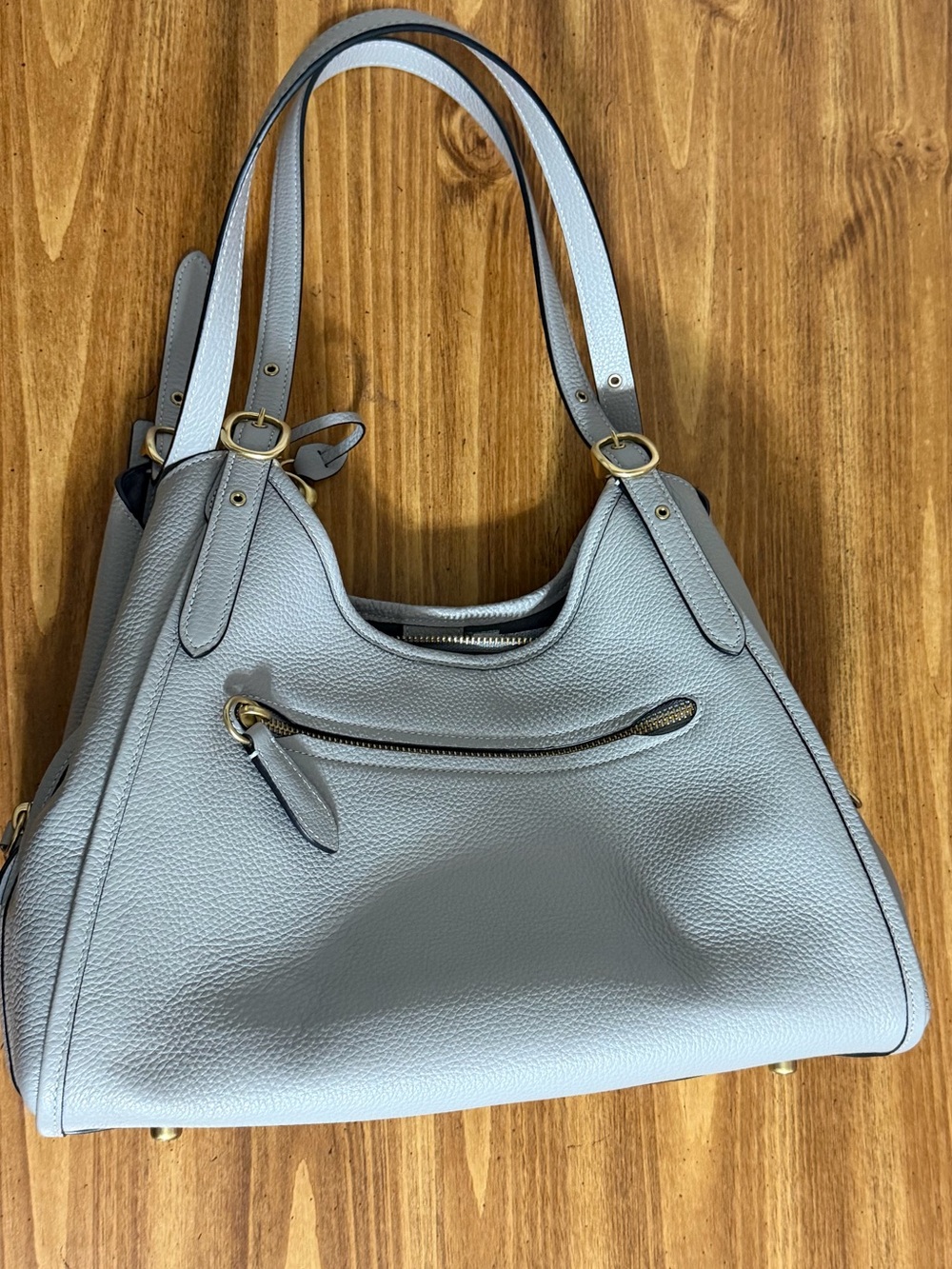 Coach Lori Pebbled Leather Shoulder Bag - Picture 2 of 13
